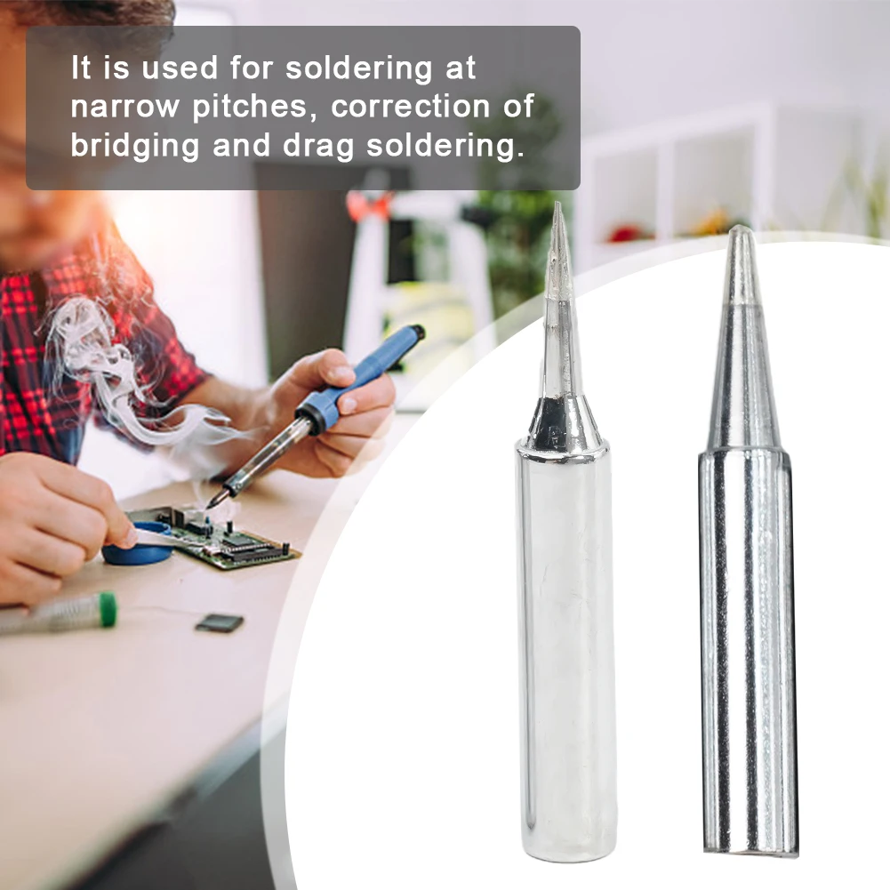 10 Pack Soldering Iron Tip 1.65\\\" 200~480℃ 900M-T-I / 900M-T-B Lower Temperature Soldering Stable Performance
10 Pack Soldering Iron Tip 1.65\\\" 200~480℃ 900M-T-I / 900M-T-B Lower Temperature Soldering Stable Performance