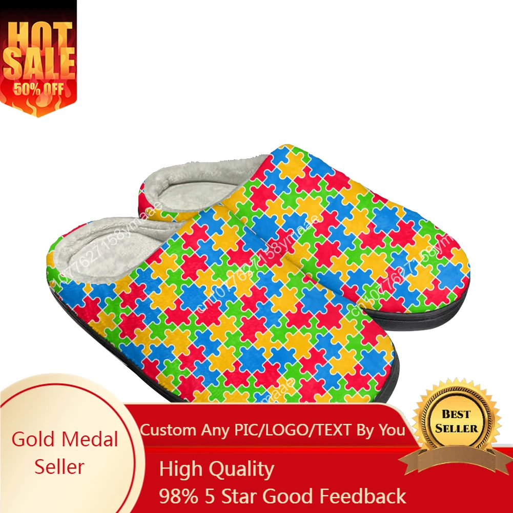 Модные хлопковые тапочки на заказ, мужские и женские сандалии для осмотра при аутизме, плюшевая Повседневная Теплая обувь, удобные термотапочки 
Модные хлопковые тапочки на заказ, мужские и женские сандалии для осмотра при аутизме, плюшевая Повседневная Теплая обувь, удобные термотапочки