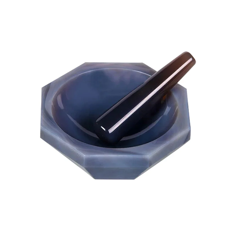 

30mm 50mm 70mm 100mm all sizes High Quality Natural Agate Mortar and Pestle for Lab Grinding 110mm 120mm 150mm 160mm 200mm
