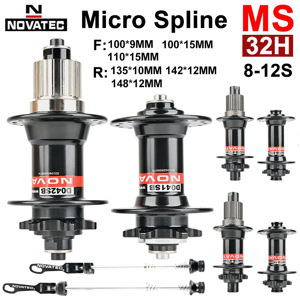 Novatec MTB Hubs 32 Holes Micro Spline Hubs D041/D442SB 12 Speed MS Freehub Cube Axle Boost 12*148mm For Shimano/SRAM Bike
Novatec MTB Hubs 32 Holes Micro Spline Hubs D041/D442SB 12 Speed MS Freehub Cube Axle Boost 12*148mm For Shimano/SRAM Bike