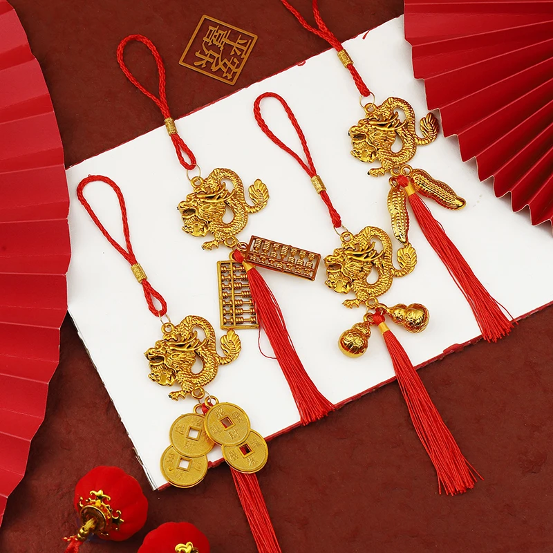 1Pc Gold-Plated Plastic Zodiac Dragon Pendant 2024 Year of the Dragon Lucky Mascot Home Car Hanging Ornaments New Year Gifts
1Pc Gold-Plated Plastic Zodiac Dragon Pendant 2024 Year of the Dragon Lucky Mascot Home Car Hanging Ornaments New Year Gifts