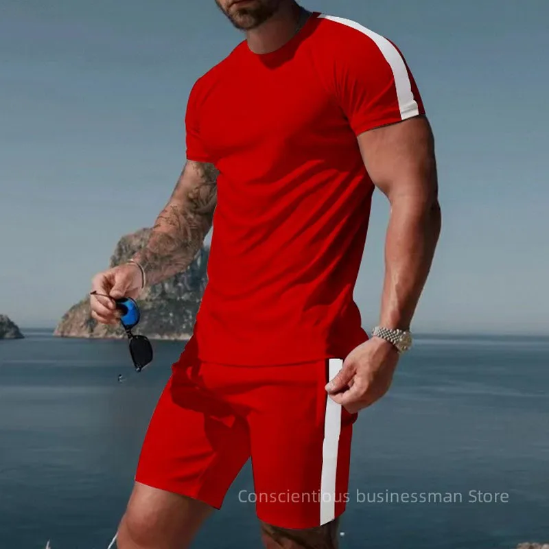 2023 New Men's T-shirt Set Sportswear Men Outfits Clothing T-shirt Shorts Suit Men's T-shirt Suit Summer Beach Tshirt Shorts Men
2023 New Men's T-shirt Set Sportswear Men Outfits Clothing T-shirt Shorts Suit Men's T-shirt Suit Summer Beach Tshirt Shorts Men