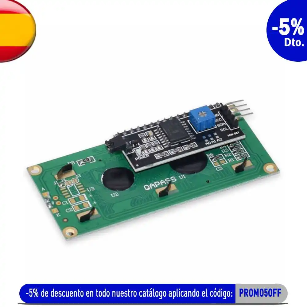 OcioDual ЖК-дисплей 1602 синий экран + IIC/2c адаптер совместимый с arduino дисплей PCF8574T для PIC