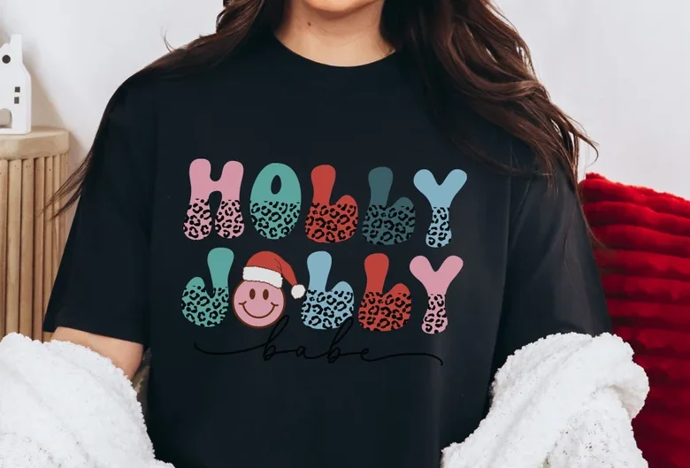 Holly Jolly Shirt, Comfort Colors Retro Christmas Short Sleeve Top Tees O Neck Shirt Streetwear harajuku 100% Cotton Fashion y2k
Holly Jolly Shirt, Comfort Colors Retro Christmas Short Sleeve Top Tees O Neck Shirt Streetwear harajuku 100% Cotton Fashion y2k