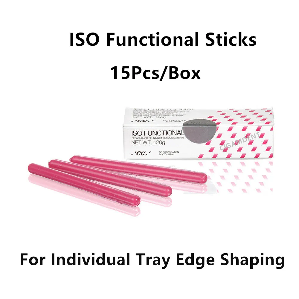 

GC Dental ISO FUNCTIONAL Compound Sticks Rebasing Relining Impression Material Denture Teeth Individual Tray Edge Shaping Wax