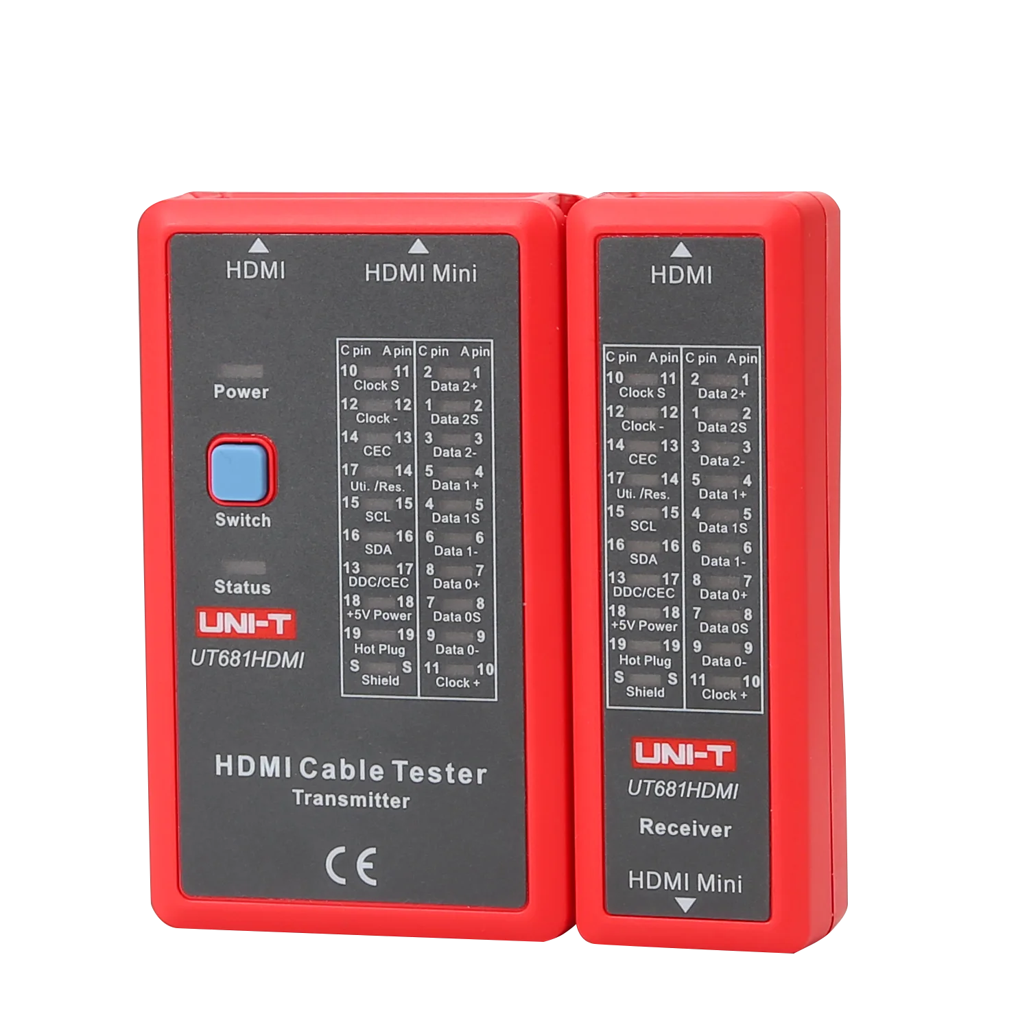 UNI-T UT681HDMI Cable Tester Network Cable Tester LED Status Display HDMI/MINI-HDMI Line Detector
UNI-T UT681HDMI Cable Tester Network Cable Tester LED Status Display HDMI/MINI-HDMI Line Detector