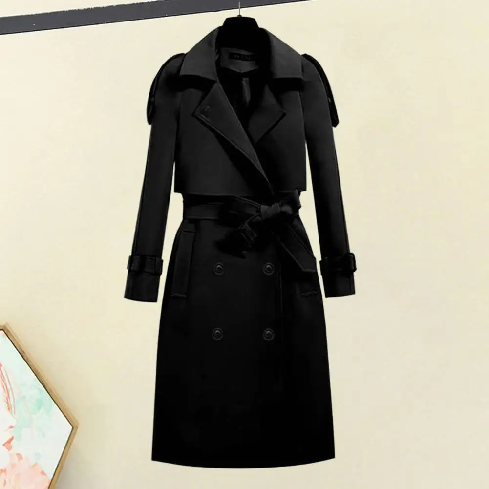 Autumn Winter Women Coat Elegant Belted Women's Coat Warm Stylish Office Jacket Windproof Female Coat
Autumn Winter Women Coat Elegant Belted Women's Coat Warm Stylish Office Jacket Windproof Female Coat