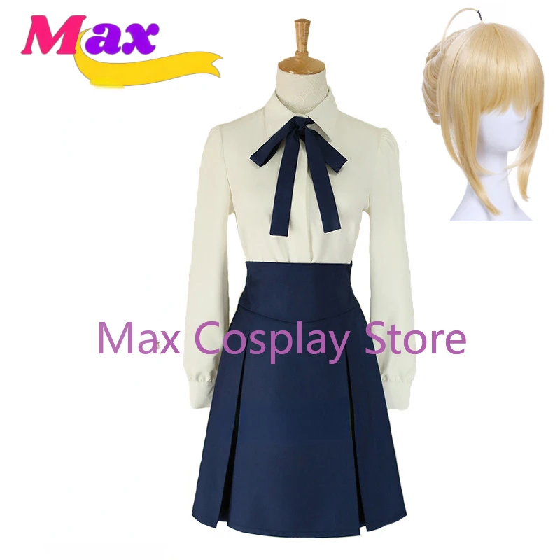 Max Artoria Pendragon Saber Casual, женская одежда с высокой талией, аниме костюмы для косплея 
Max Artoria Pendragon Saber Casual, женская одежда с высокой талией, аниме костюмы для косплея