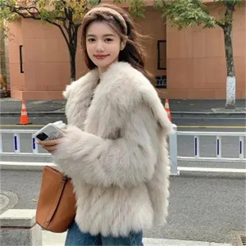 Female Upgraded Fox Fur Grass Coat Winter Plush Coat Women Thickened Net Red Popular Fluffy Foreign Small Fragrant Fur Cardigan
Female Upgraded Fox Fur Grass Coat Winter Plush Coat Women Thickened Net Red Popular Fluffy Foreign Small Fragrant Fur Cardigan