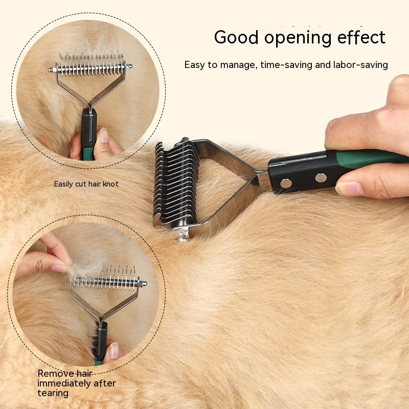 Pet Knot Comb Dog Hair Removal Bottom Fleece Comb Rake Row Comb Beauty Hair Removal Comb Pet Supplies Knife Knife
Pet Knot Comb Dog Hair Removal Bottom Fleece Comb Rake Row Comb Beauty Hair Removal Comb Pet Supplies Knife Knife