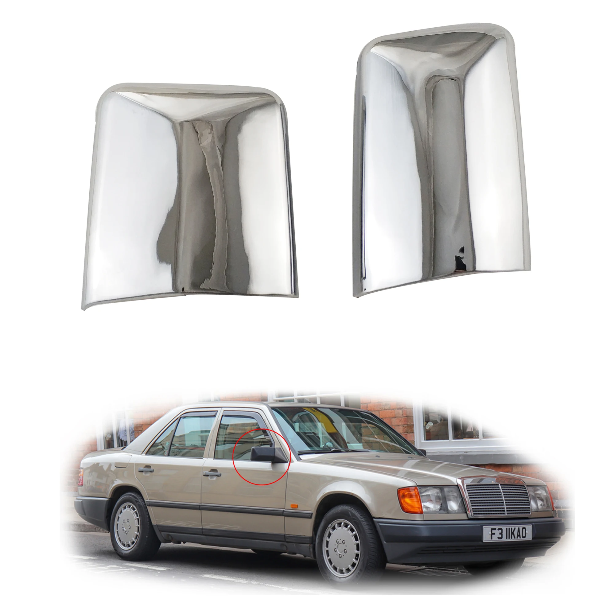2pcs Car ABS Chrome Rearview Accessories Plated Trim For Mercedes Benz W124 1984-1996 Door Mirror Cover Left-hand Drive
2pcs Car ABS Chrome Rearview Accessories Plated Trim For Mercedes Benz W124 1984-1996 Door Mirror Cover Left-hand Drive