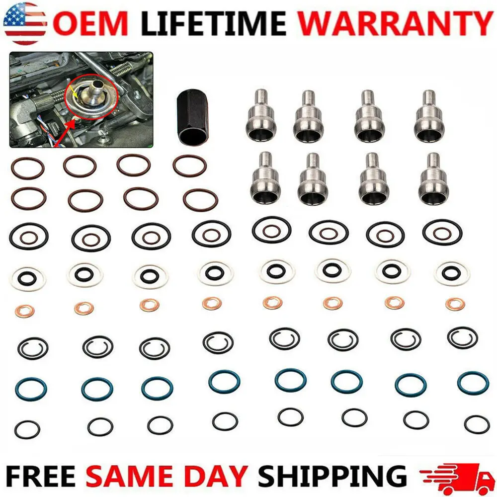 For For Ford 6.0L 2003-2010 Oil Rail Leak Repair Kit Tool O-rings & Injector Seal US
For For Ford 6.0L 2003-2010 Oil Rail Leak Repair Kit Tool O-rings & Injector Seal US
