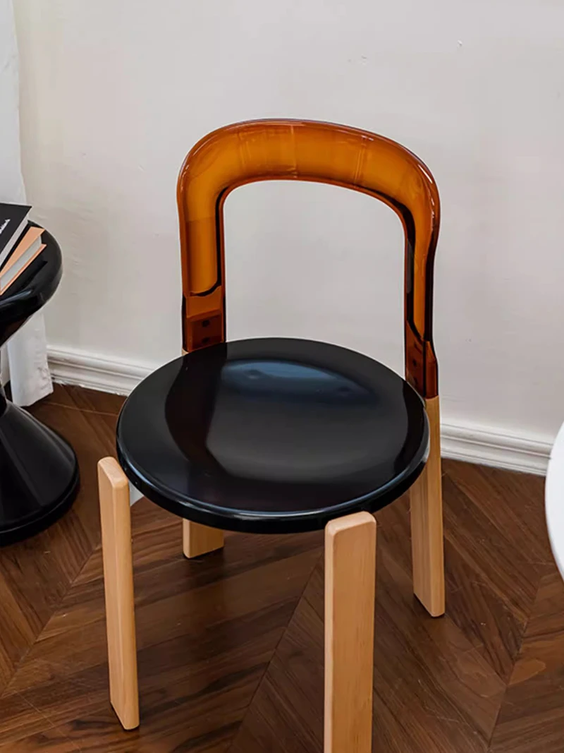 Ins Style Transparent Backrest Designer Dining Chairs Minimalist Coffee Shop Bedroom Chairs Cadeira Dining Room Furniture HYDC
Ins Style Transparent Backrest Designer Dining Chairs Minimalist Coffee Shop Bedroom Chairs Cadeira Dining Room Furniture HYDC