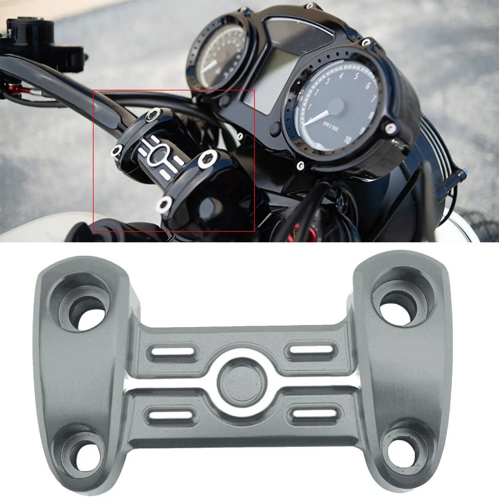 Handlebar Risers Top Clamp Cover Support For BMW R nineT /5/Pure/R9T/Scrambler
Handlebar Risers Top Clamp Cover Support For BMW R nineT /5/Pure/R9T/Scrambler