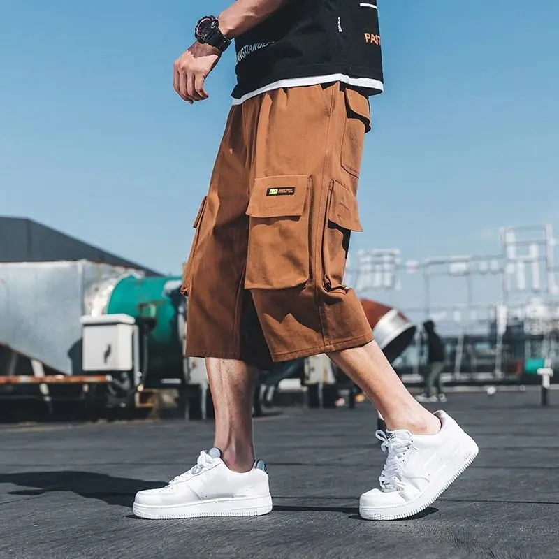 Summer Thin Thickness Shorts for Men Vintage Elastic Waist Sweat Shorts Fashion Drawstring Cropped Trousers Both Sides Pockets
Summer Thin Thickness Shorts for Men Vintage Elastic Waist Sweat Shorts Fashion Drawstring Cropped Trousers Both Sides Pockets