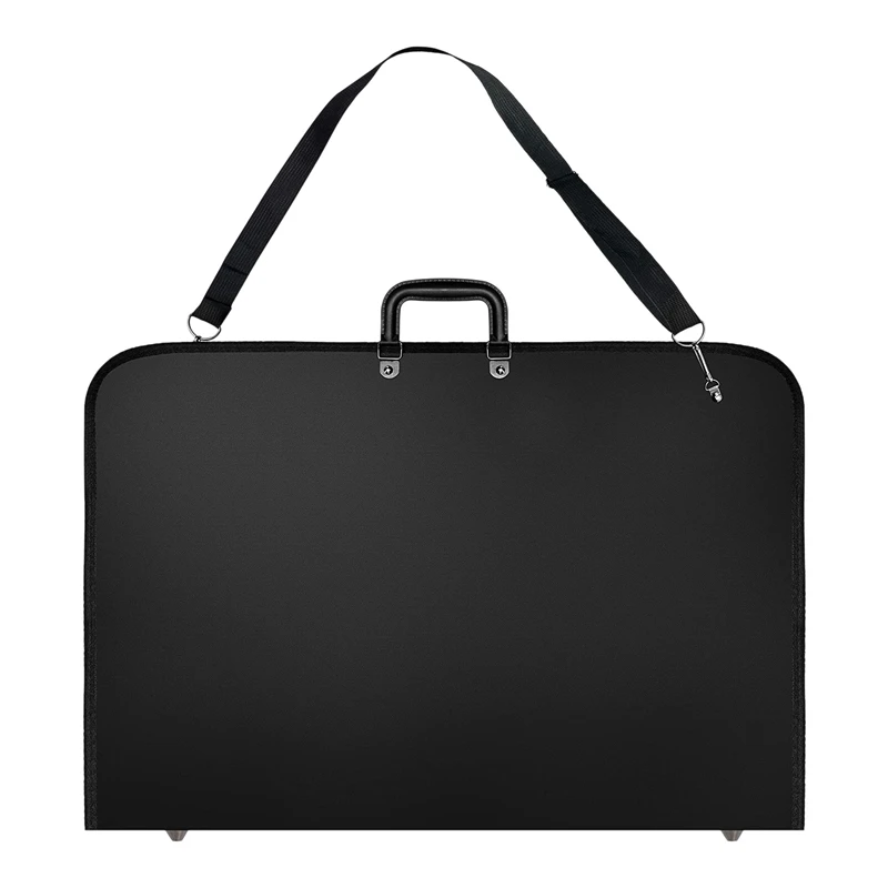 

Black Art Portfolio Case Artist Carrying Case Artist Portfolios Case With Shoulder Strap (19X14.7X1.5 Inches)