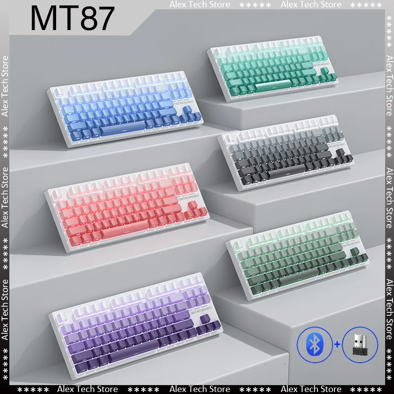 SPYSELF MT87 Mechanical Keyboard Wireless 2.4G Three Mode Bluetooth Hot Swap Side carving Lower lamp position RGB PC Gaming Gift
SPYSELF MT87 Mechanical Keyboard Wireless 2.4G Three Mode Bluetooth Hot Swap Side carving Lower lamp position RGB PC Gaming Gift
