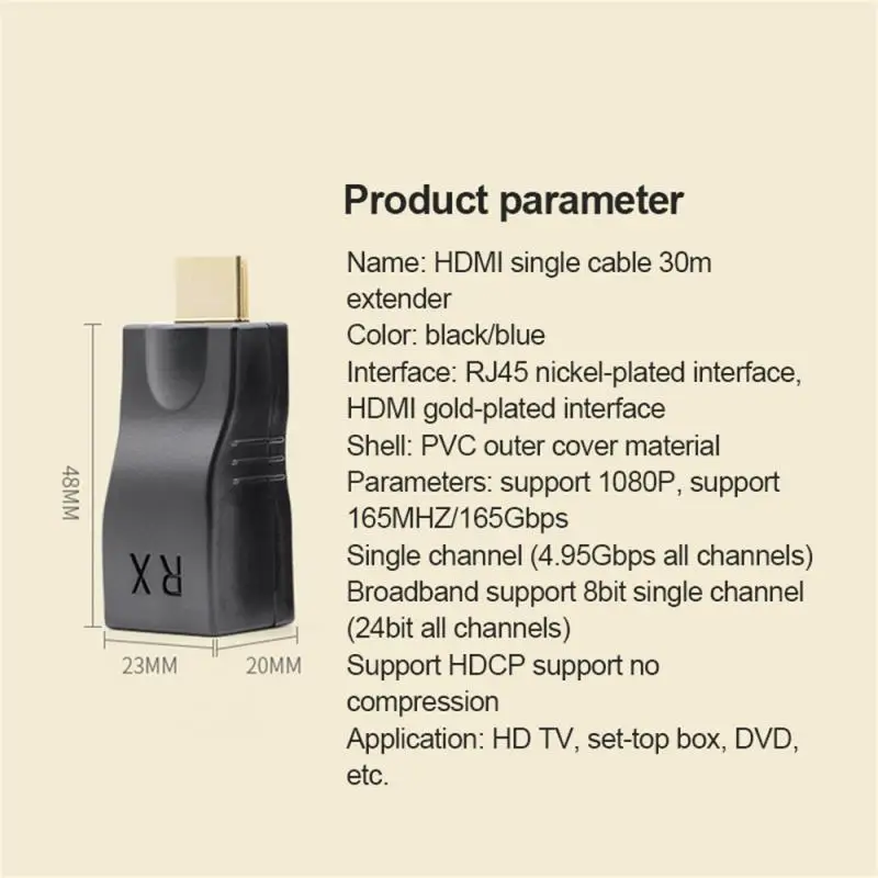 HDMI-совместимый удлинитель 4k RJ45 порты удлинитель для локальной сети HDMI-совместимый до 30 м более CAT5e / 6 hotUTP LAN Ethernet-Кабель
HDMI-совместимый удлинитель 4k RJ45 порты удлинитель для локальной сети HDMI-совместимый до 30 м более CAT5e / 6 hotUTP LAN Ethernet-Кабель