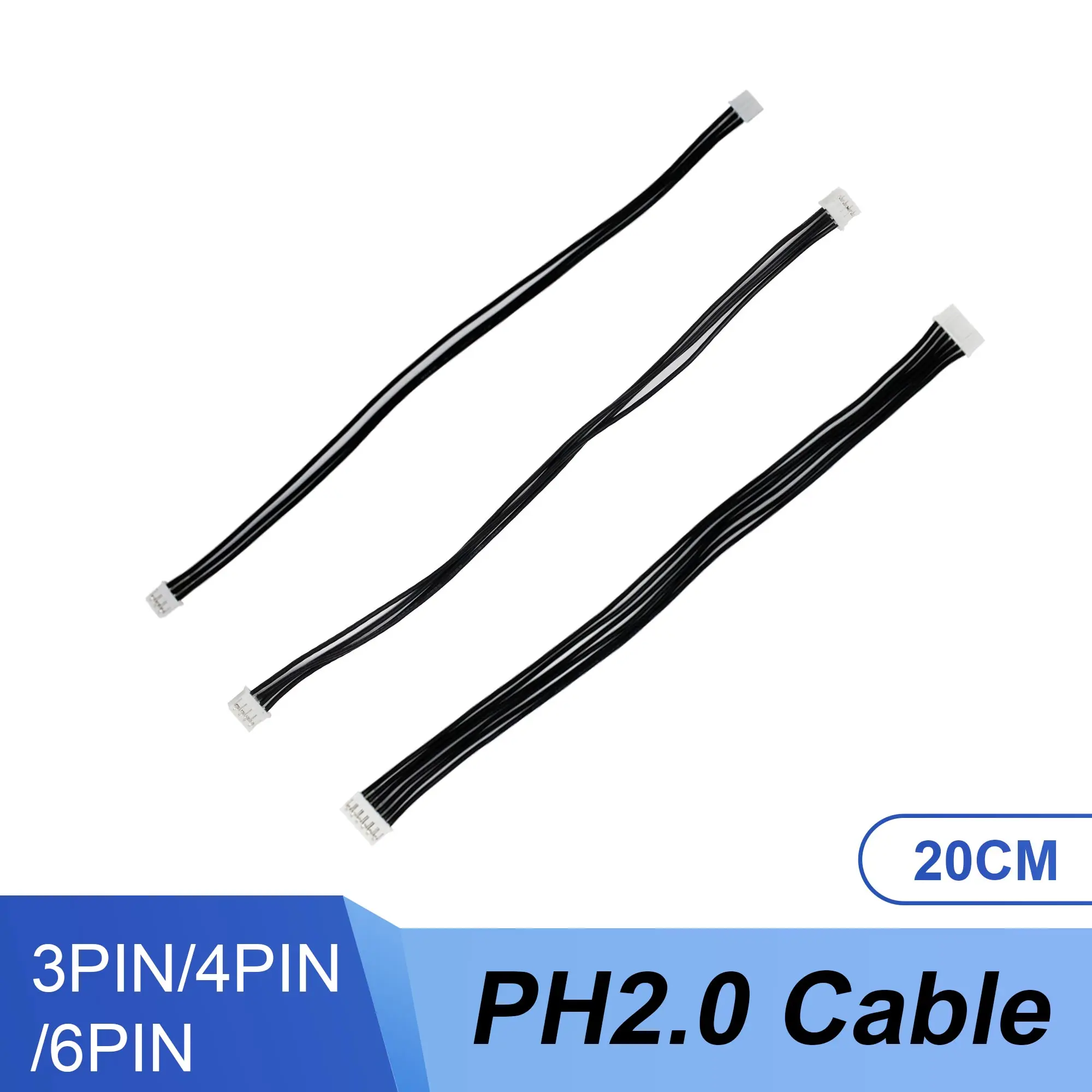 PH2.0 Extension Line 3/4/6p PH 20cm Wire Cable with Anti-reverse Connector Plug and Play for Sensor Module Expansion Board
PH2.0 Extension Line 3/4/6p PH 20cm Wire Cable with Anti-reverse Connector Plug and Play for Sensor Module Expansion Board