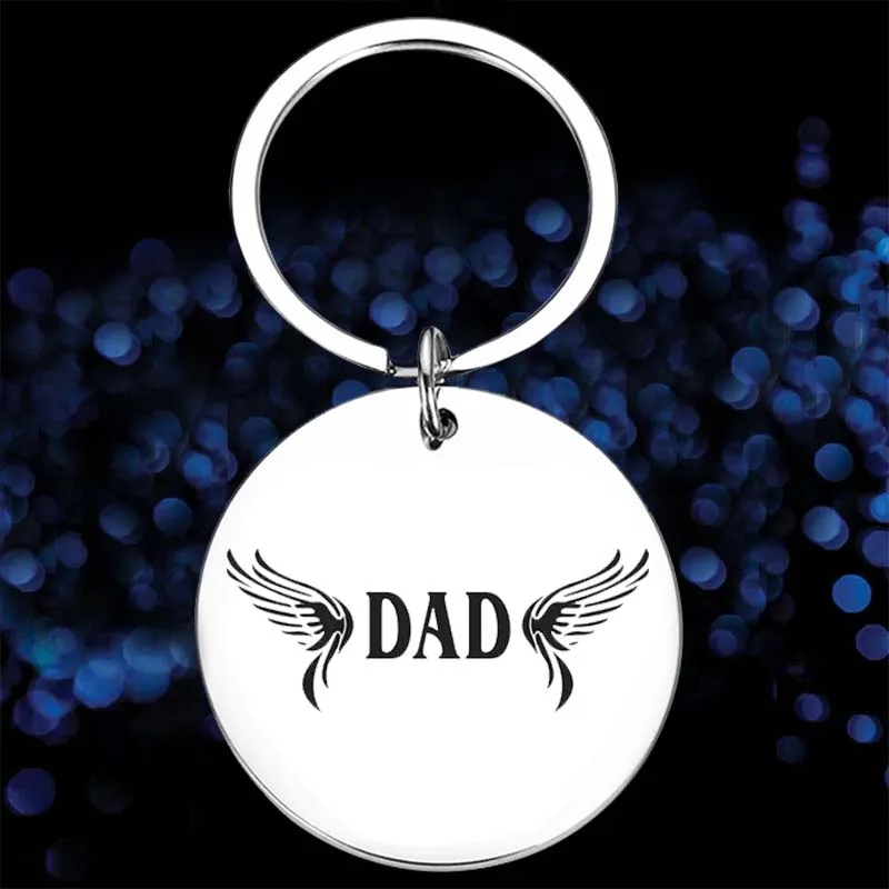 

Cute Dad Memorial Gifts Keychain Loss of Father Sympathy Gift Key Chain Pendant Loss of Dad, Bereavement Memory Dad Present