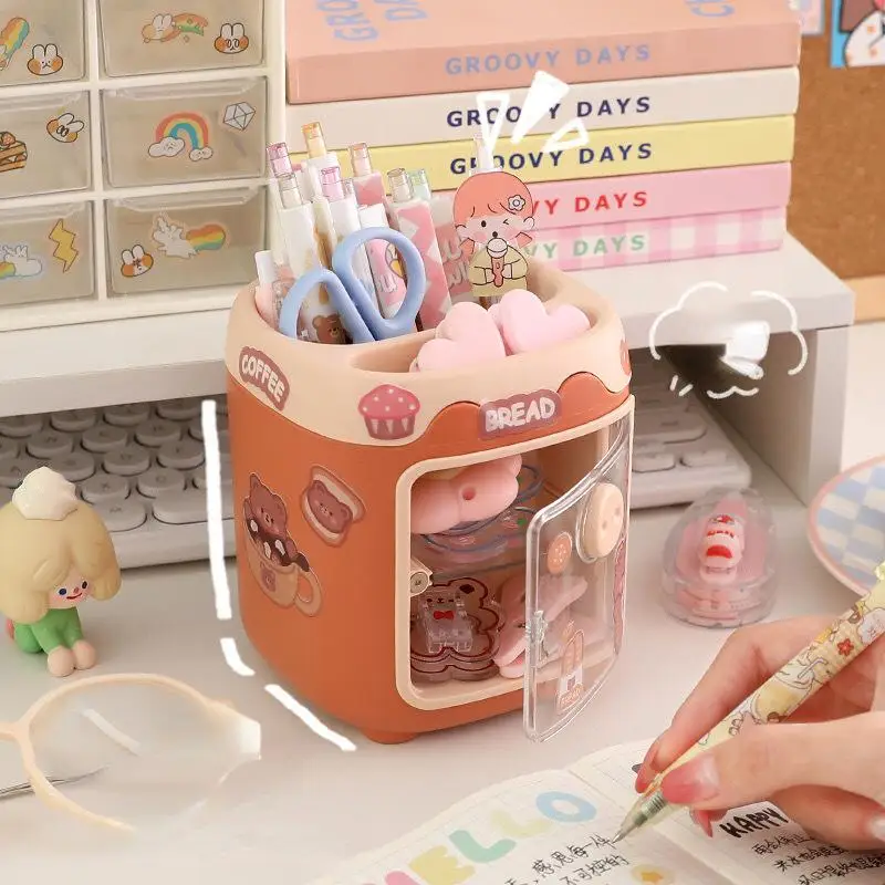 Pig Pen Holder Brush Storage Container Kawaii Multifunctional Desk Storage Box Paper Tape Office Supplies Storage Bottles Jars
Pig Pen Holder Brush Storage Container Kawaii Multifunctional Desk Storage Box Paper Tape Office Supplies Storage Bottles Jars