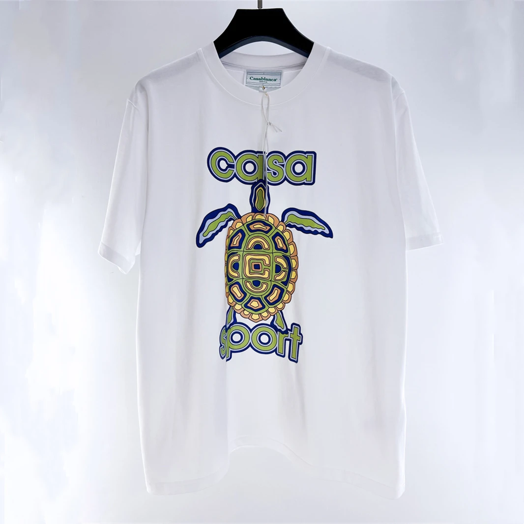 New Turtle Printing Casablanca T Shirt Men Women High Quality Tee Casual Oversized T-Shirts gym
New Turtle Printing Casablanca T Shirt Men Women High Quality Tee Casual Oversized T-Shirts gym