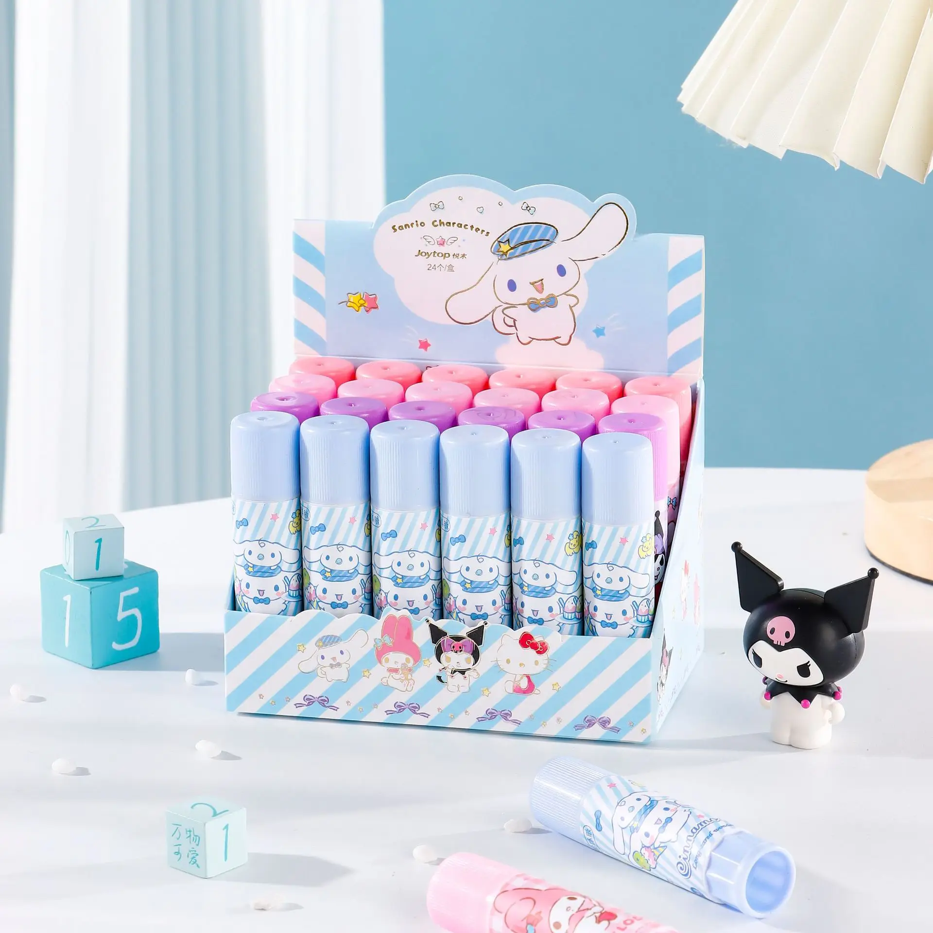24pcs Sanrio Solid Glue Kuromi Hellokitty Melody Cinnamoroll Fast Dry Solid Stick School Office Supplies Stationery Wholesale
24pcs Sanrio Solid Glue Kuromi Hellokitty Melody Cinnamoroll Fast Dry Solid Stick School Office Supplies Stationery Wholesale