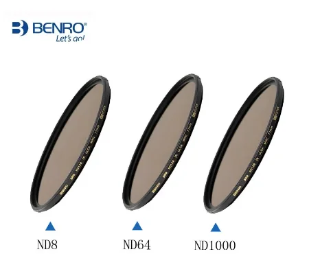 

Benro 49 52 55 58 62 67 72 77 82mm Circular Filter Kit ND8&ND64&ND1000 camera lens filters