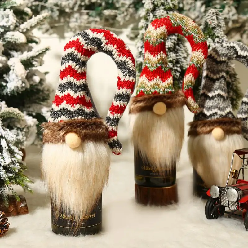 Christmas Wine Bottle Covers Knitted Material Reusable Wine Gift Bags Handmade Sweater Wine Bottle Bags For Christmas Decor
Christmas Wine Bottle Covers Knitted Material Reusable Wine Gift Bags Handmade Sweater Wine Bottle Bags For Christmas Decor