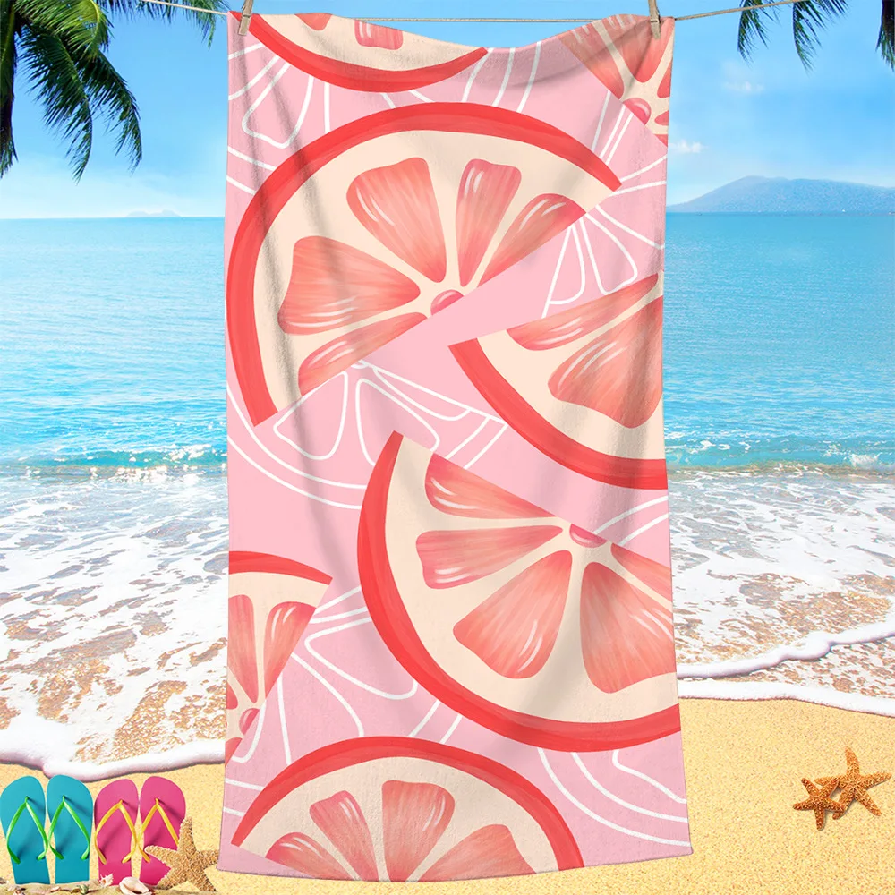 

Мягкое утолщенное пляжное полотенце из микрофибры 70x140 см, пляжное полотенце с цифровым принтом, спортивные дышащие быстросохнущие полотенца