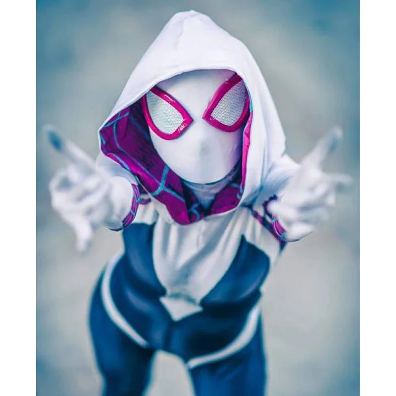 Super Hero Costume for Children and Adults, Gwen Molex Zentai Easter Carnival Cosplay Costume, Christmas Party Costume
Super Hero Costume for Children and Adults, Gwen Molex Zentai Easter Carnival Cosplay Costume, Christmas Party Costume