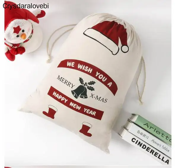 20pcs New Year Gift Santa Sacks Personalized Large Santa Claus Bag Custom Christmas Canvas Gift Bags Drawstring Cotton Sant
20pcs New Year Gift Santa Sacks Personalized Large Santa Claus Bag Custom Christmas Canvas Gift Bags Drawstring Cotton Sant