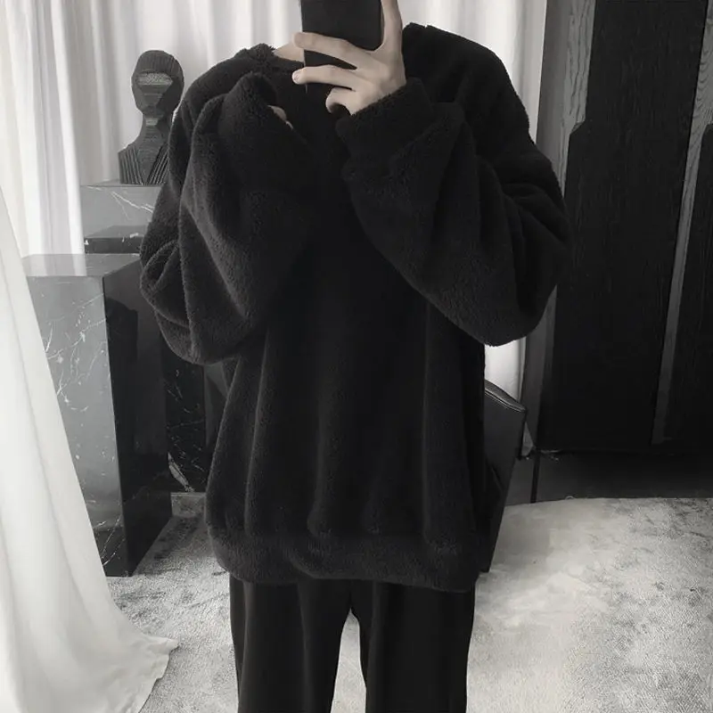 Ins Hong Kong Style Fuzzy Winter Lamb Polar Fleece Keep Warm Thicken Hoodie Male Loose Korean Version Trend Student Clothing Hot
Ins Hong Kong Style Fuzzy Winter Lamb Polar Fleece Keep Warm Thicken Hoodie Male Loose Korean Version Trend Student Clothing Hot