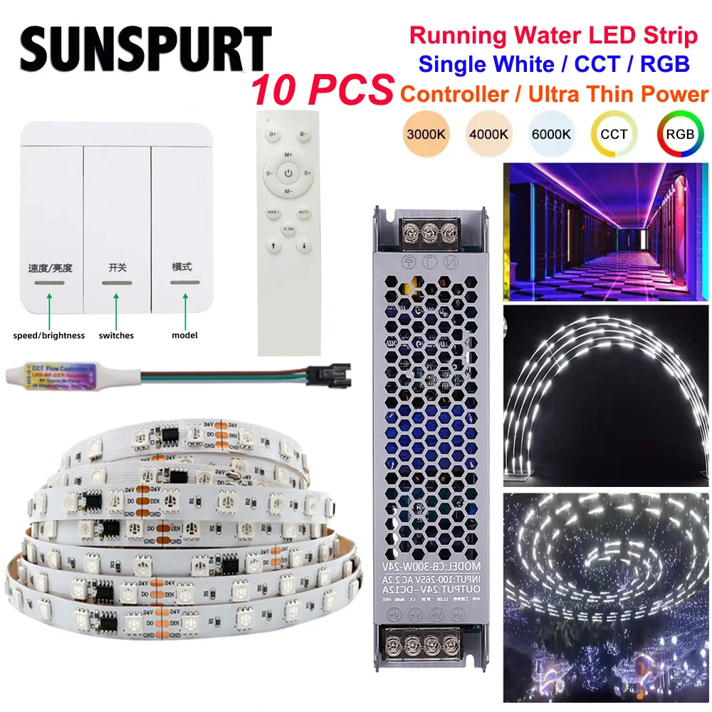 LED Pixel Strip Controller for Horse Racing DC24RF Wireless Touch Panel for WS2811 1903 IC Running Water Light CCT RGB LED Strip
LED Pixel Strip Controller for Horse Racing DC24RF Wireless Touch Panel for WS2811 1903 IC Running Water Light CCT RGB LED Strip