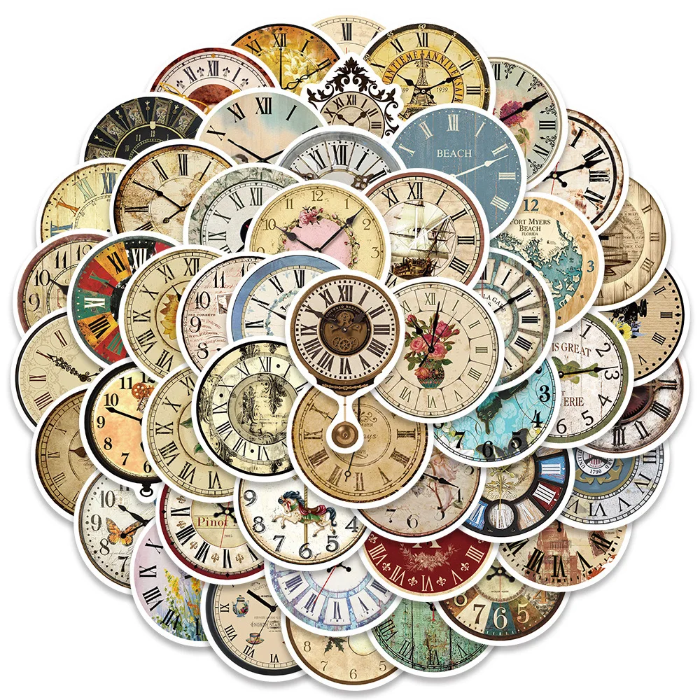 10/30/50PCS Vintage Retro Alarm Clock Stickers Scrapbooking DIY Diary Album Bike Luggage Skateboard Graffiti Decals Toy Sticker
10/30/50PCS Vintage Retro Alarm Clock Stickers Scrapbooking DIY Diary Album Bike Luggage Skateboard Graffiti Decals Toy Sticker