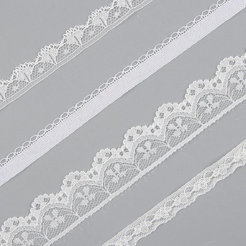 Exquisite White Lace Trim With Non-Elastic Nylon Lace Trimmings For Dresses Lingerie And Floral Accessorie Sewing Supplies
Exquisite White Lace Trim With Non-Elastic Nylon Lace Trimmings For Dresses Lingerie And Floral Accessorie Sewing Supplies