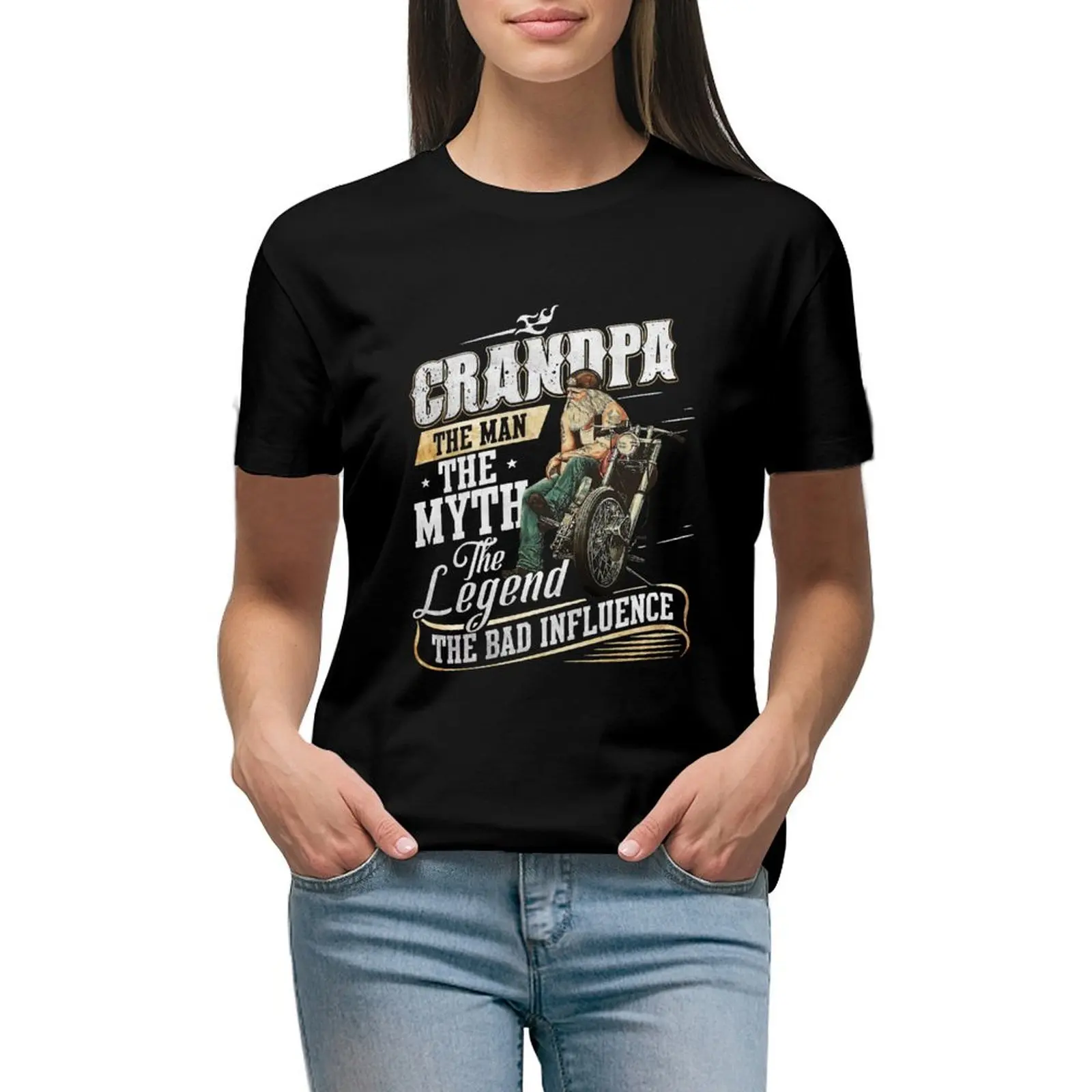 Grandpa the man the myth the legend bad influence shirts Gift for him Father's day shirt Biker Dad T-shirt
Grandpa the man the myth the legend bad influence shirts Gift for him Father's day shirt Biker Dad T-shirt