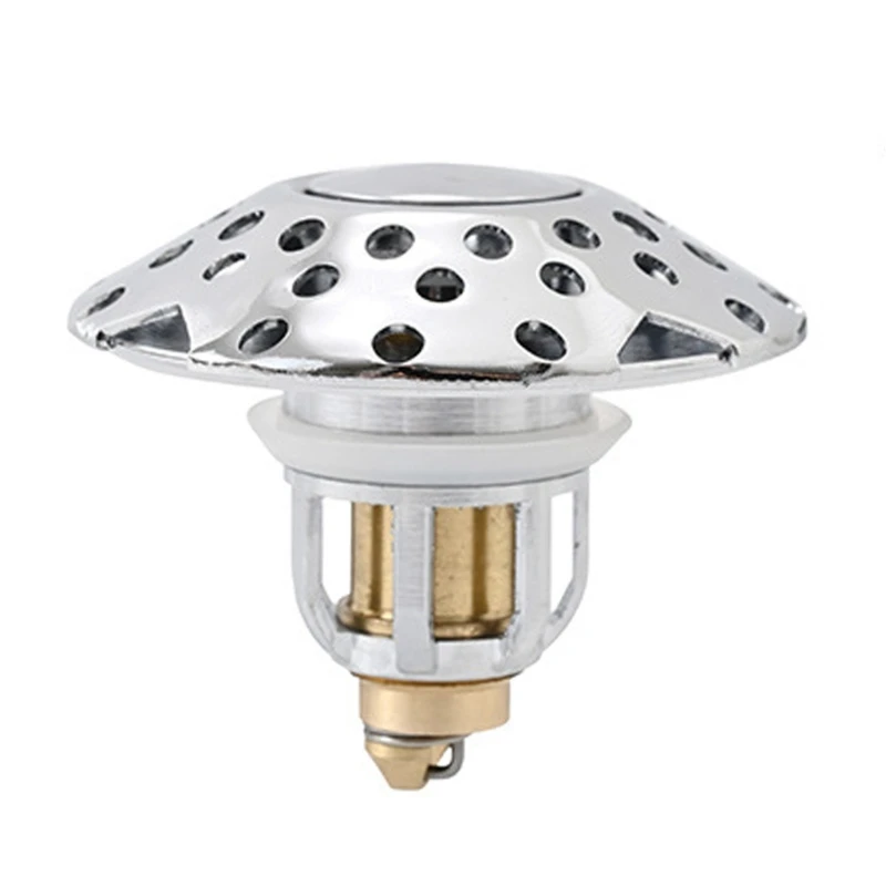 652F Durable Sink Plug Aluminum Alloy Strainer Hair Filter Drain Stopper Water-Saving Washing Basin Plug for Bath & Basin
652F Durable Sink Plug Aluminum Alloy Strainer Hair Filter Drain Stopper Water-Saving Washing Basin Plug for Bath & Basin