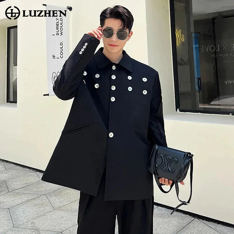 LUZHEN 2024 Spring Fashion Buttoned Decorate Original Elegant Loose Blazer Jacket Men's Korean Luxury Trendy Design Coat LZ2342
LUZHEN 2024 Spring Fashion Buttoned Decorate Original Elegant Loose Blazer Jacket Men's Korean Luxury Trendy Design Coat LZ2342