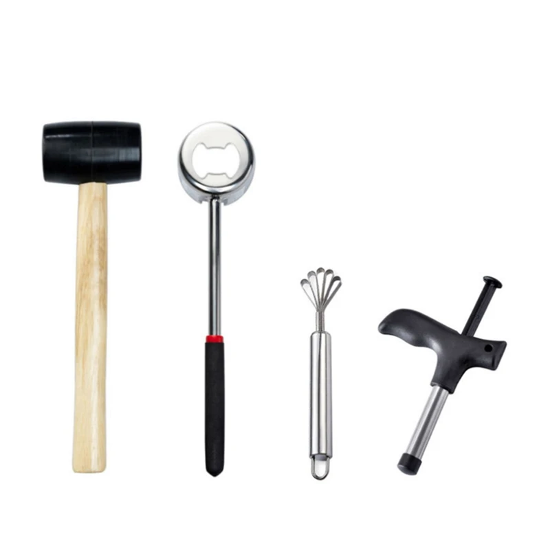 4Pcs Coconut Opener Tool Stainless Steel Coconut Opener Driller Cut Hole Tool Fruit Openers Tools Durable
4Pcs Coconut Opener Tool Stainless Steel Coconut Opener Driller Cut Hole Tool Fruit Openers Tools Durable