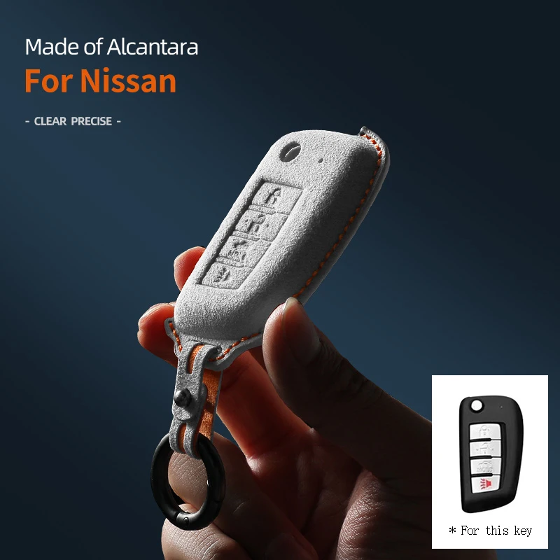 For Nissan NV200 Sentra Versa Qashqai J11 Sunny Juke Xtrail Qashqai Alcantara Car Key Case shell 4Buttons Keychain Accessories
For Nissan NV200 Sentra Versa Qashqai J11 Sunny Juke Xtrail Qashqai Alcantara Car Key Case shell 4Buttons Keychain Accessories