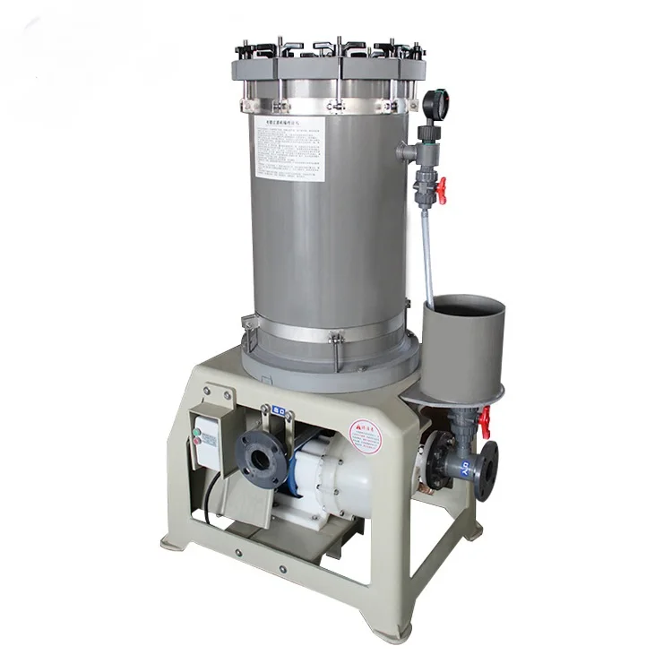 Industrial chemical electroplating liquid water filter systems Chromic acid filter
Industrial chemical electroplating liquid water filter systems Chromic acid filter