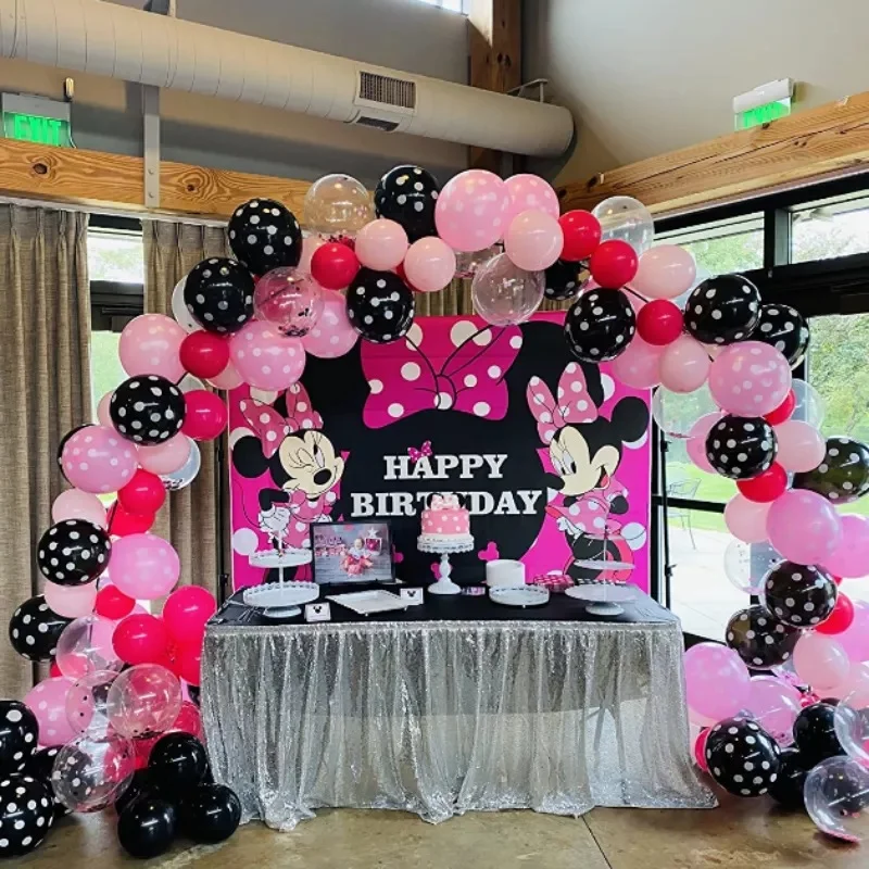 Disney 117PCS Pink Minnie Mouse Foil Balloon Baby Shower Supplies Kids Toy Globos Girl's Birthday Party Decoration Navidad
Disney 117PCS Pink Minnie Mouse Foil Balloon Baby Shower Supplies Kids Toy Globos Girl's Birthday Party Decoration Navidad