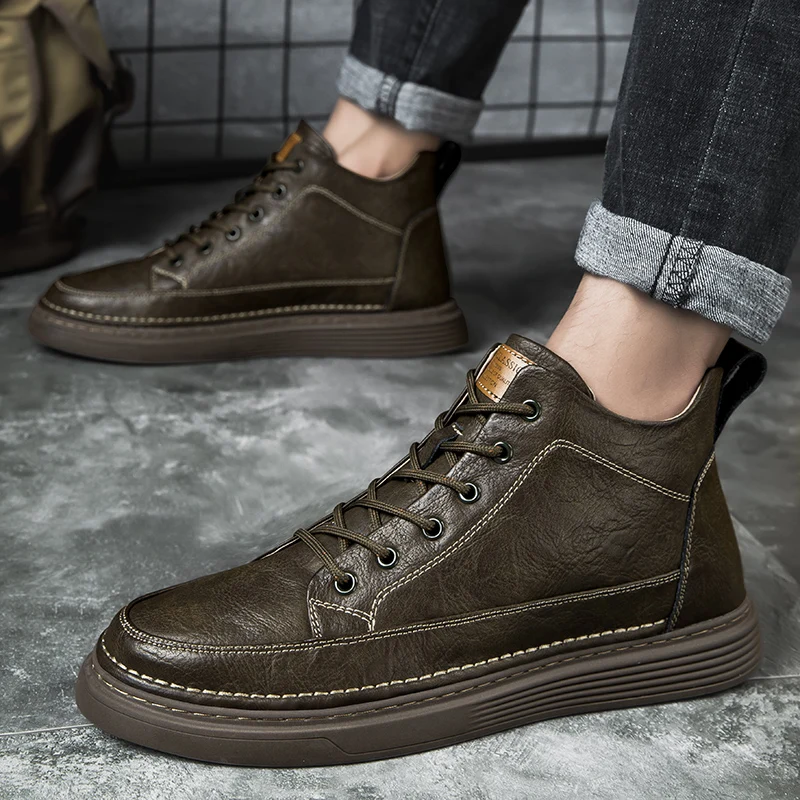 2022 Winter Boots Genuine Leather Ankle Boots Plus Velvet High Top Shoes Outdoor Sneakers Men Boots Thick Sole Casual Snow Boots
2022 Winter Boots Genuine Leather Ankle Boots Plus Velvet High Top Shoes Outdoor Sneakers Men Boots Thick Sole Casual Snow Boots