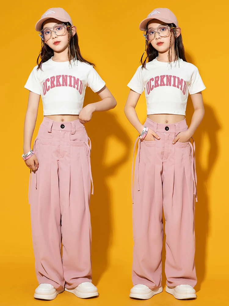 Girls Jazz Dance Clothes Crop Tops Pink Pants Hip Hop Practice Suit Kids Modern Dance Performance Costume Kpop Outfits BL10812
Girls Jazz Dance Clothes Crop Tops Pink Pants Hip Hop Practice Suit Kids Modern Dance Performance Costume Kpop Outfits BL10812