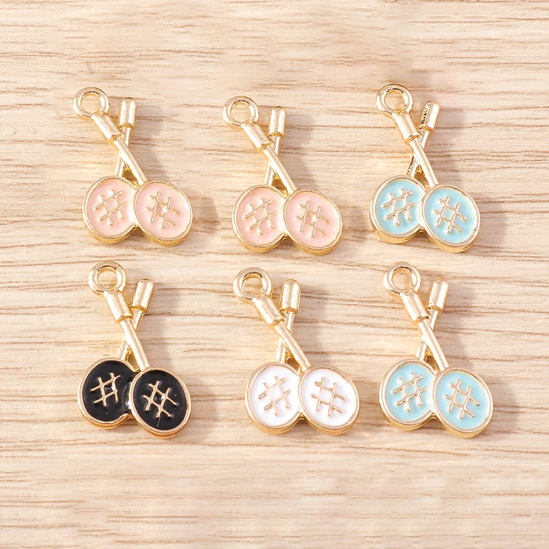 10pcs 11x17mm Cute Enamel Sports Badminton Racket Charms Pendants for Jewelry Making Drop Earrings Necklace DIY Keychains Gifts
10pcs 11x17mm Cute Enamel Sports Badminton Racket Charms Pendants for Jewelry Making Drop Earrings Necklace DIY Keychains Gifts