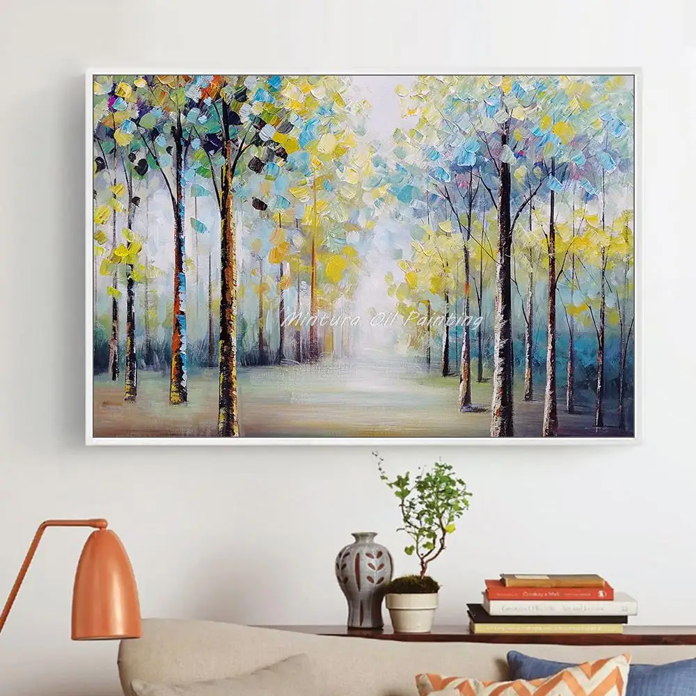 Mintura Large Size Handpainted Knife Tree Landscape Oil Painting On Canvas,Modern Wall Art,Picture For Living Bedroom Home Decor
Mintura Large Size Handpainted Knife Tree Landscape Oil Painting On Canvas,Modern Wall Art,Picture For Living Bedroom Home Decor