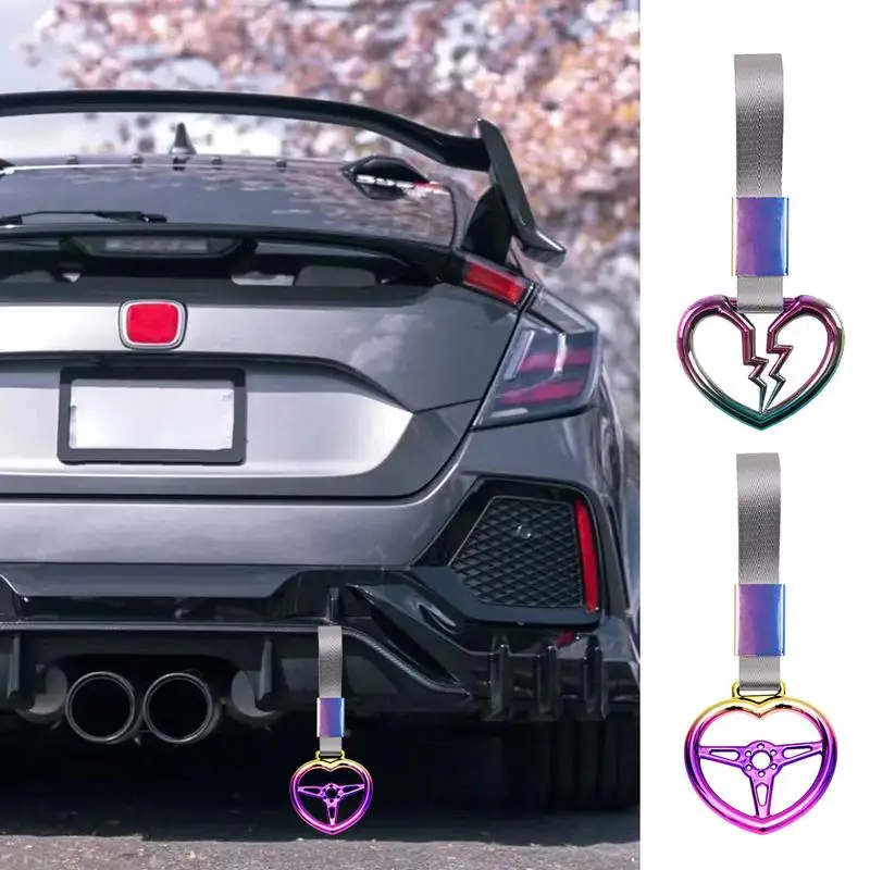 

Car Handle Ring ABS Automotive Comfortable Grip Handle Strap Heart Shape Racing Bumper Handle Ring For Cars & SUVs Accessories