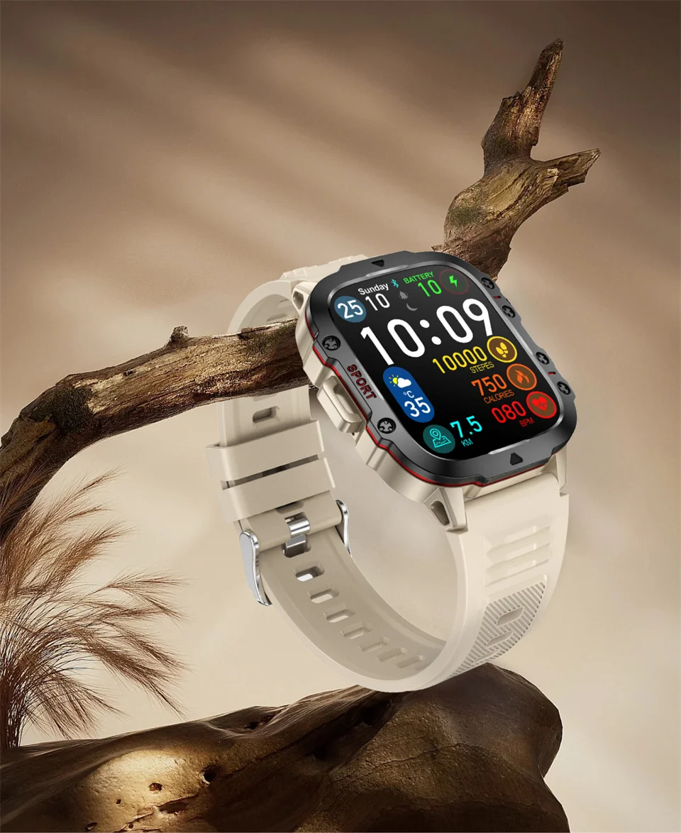2026 New Rugged Military Smart Watches Men Bluetooth Call Health Monitoring AI Voice Sport Waterproof Smartwatch For Android Men 2026 New Rugged Military Smart Watches Men Bluetooth Call Health Monitoring AI Voice Sport Waterproof Smartwatch For Android Men