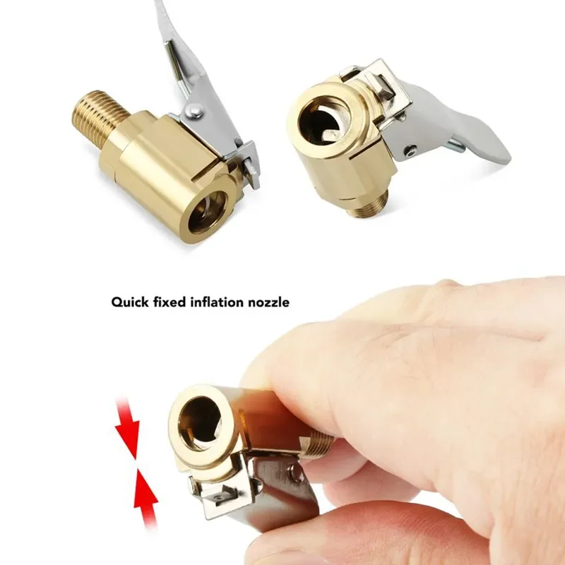 Car Tire Air Chuck Inflator Pump Valve Connector Clip-on Adapter Car Brass 8mm Tyre Wheel Valve for Inflatable Pump Dropship
Car Tire Air Chuck Inflator Pump Valve Connector Clip-on Adapter Car Brass 8mm Tyre Wheel Valve for Inflatable Pump Dropship